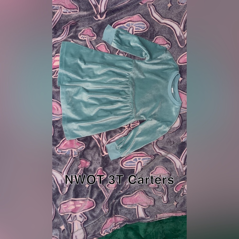 Carter's Aqua Long Sleeve Dress